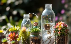 creative repurposing of water bottles