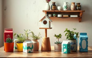 creative reuse of milk cartons