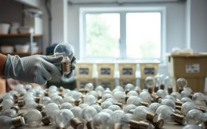 preparing bulbs for disposal