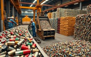 recycling process of tin cans