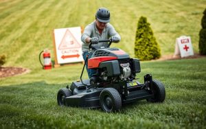 safety measures for lawn mower